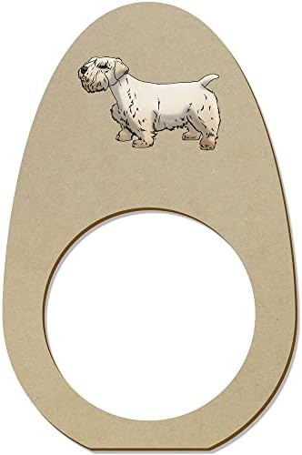 Azeeda 5 x' Sealyham Terrier ' Ahşap Peçete Halkaları / Tutucular (NR00053513)