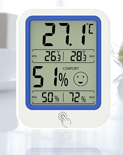 WWZMDıB DTH - 159 Kapalı Elektronik Sıcaklık ve Nem Ölçer yüksek Hassasiyetli Dijital Gülen yüz Odası Ev Termometre