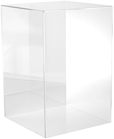 Tabanı Olmayan Plymor Şeffaf Akrilik Vitrin (Ayna Arkası), 12 G x 12 D x 18 Y