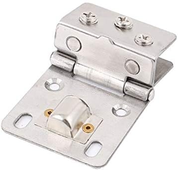 X-DREE 8mm-10mm Ayarlanabilir Paslanmaz Çelik Dikdörtgen Kelepçe Klip kapı menteşesi Banyo Duş için (Bisagra de puerta